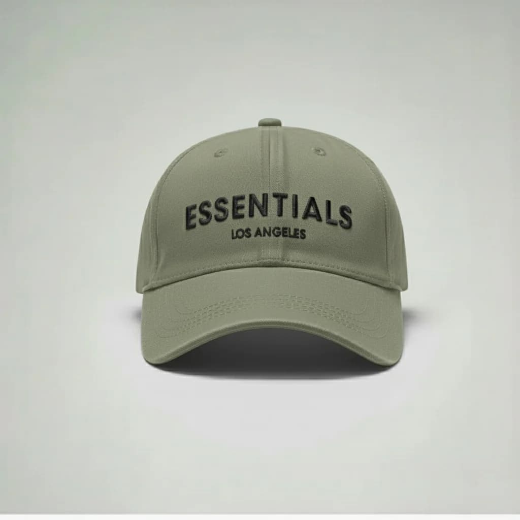 محصول Essentials Cap سبز زیتونی – نمای جلو