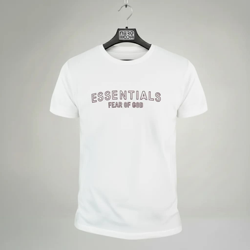 تی‌شرت Essentials 1 سفید – نمای جلو