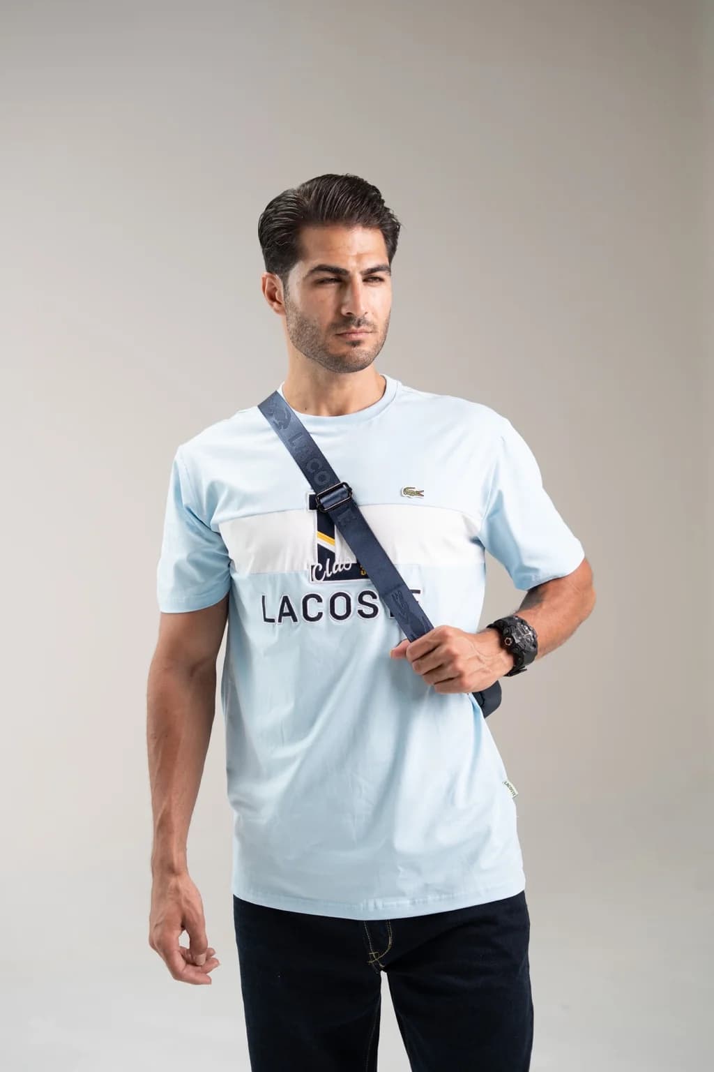 تی‌شرت Lacoste 1 سفید – نمای پشت