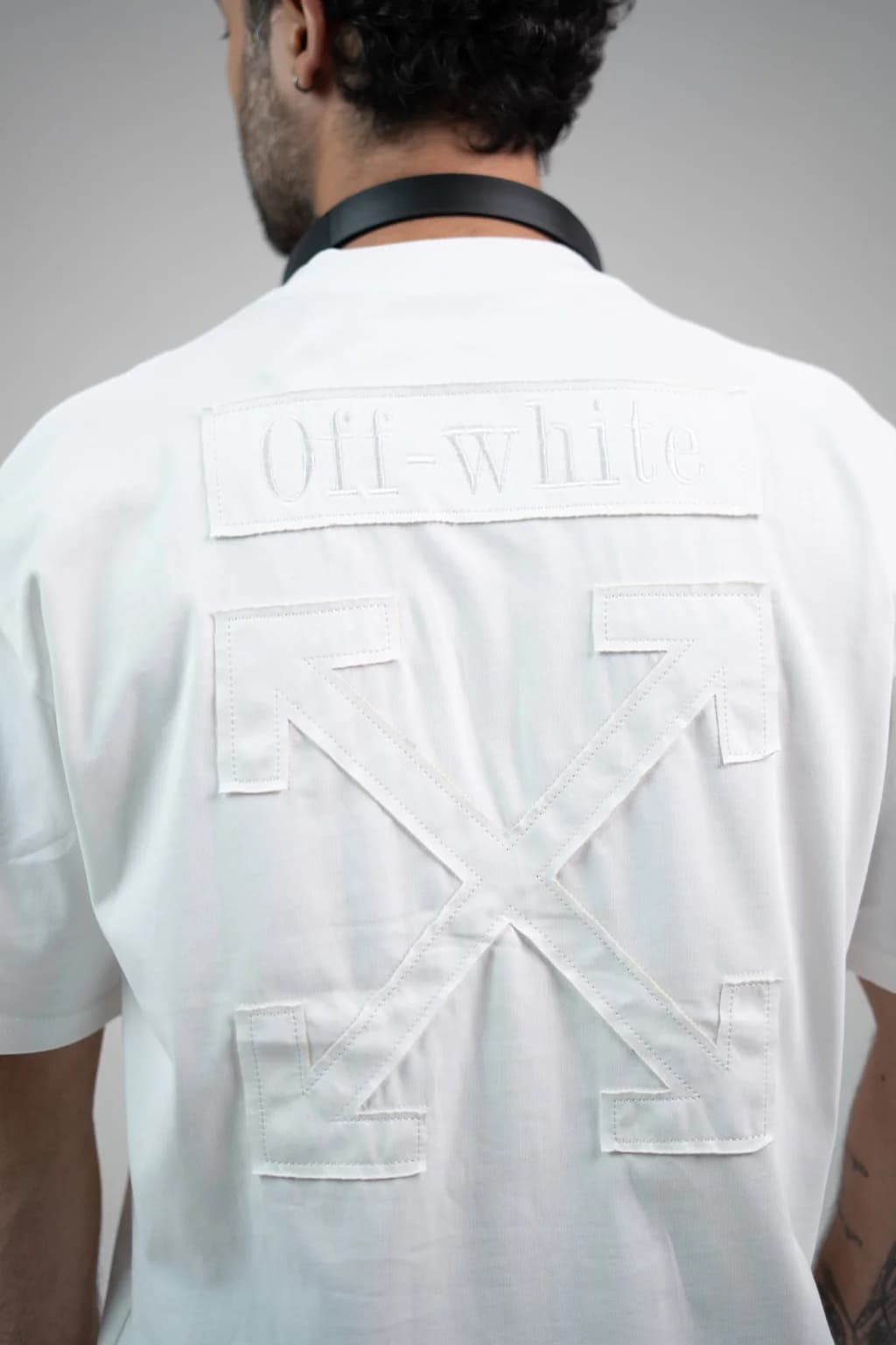 تی‌شرت OffWhite copy سفید – نمای جلو
