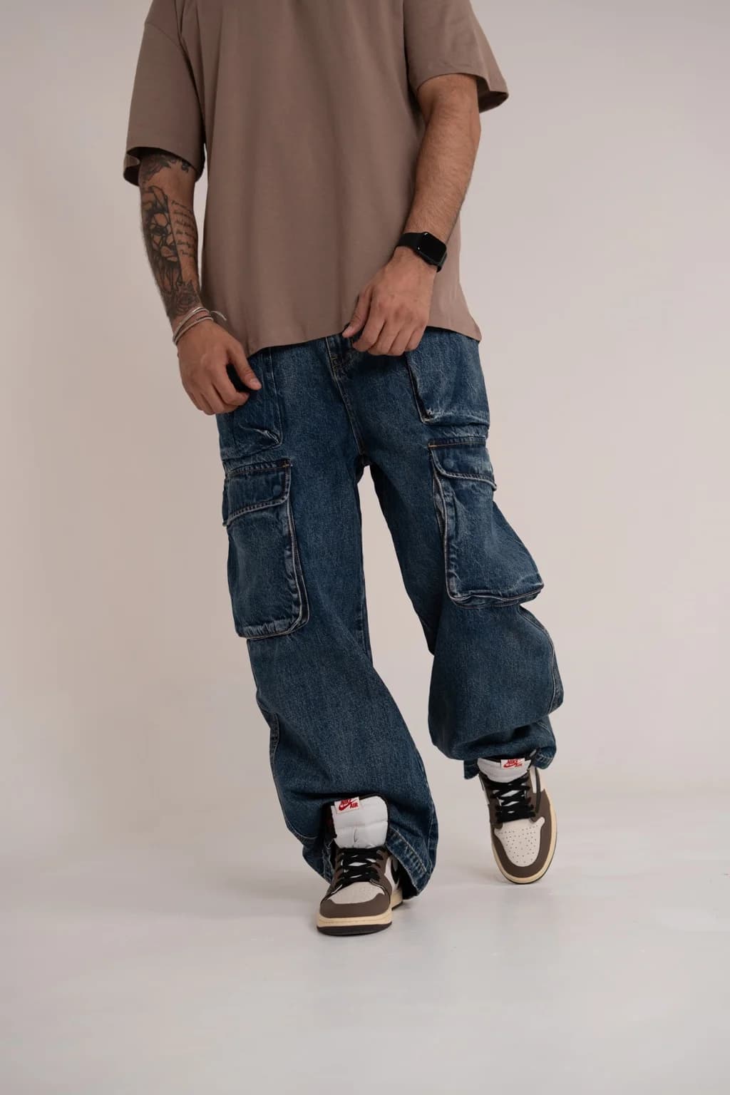 محصول jeans mid آبی – نمای تنخور