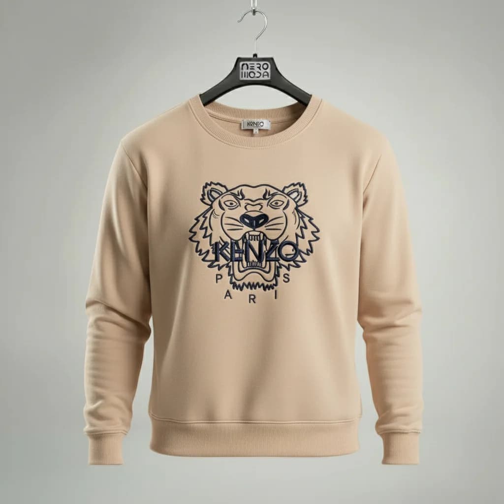 محصول Kenzo Tiger Sweatshirt بژ – نمای جلو