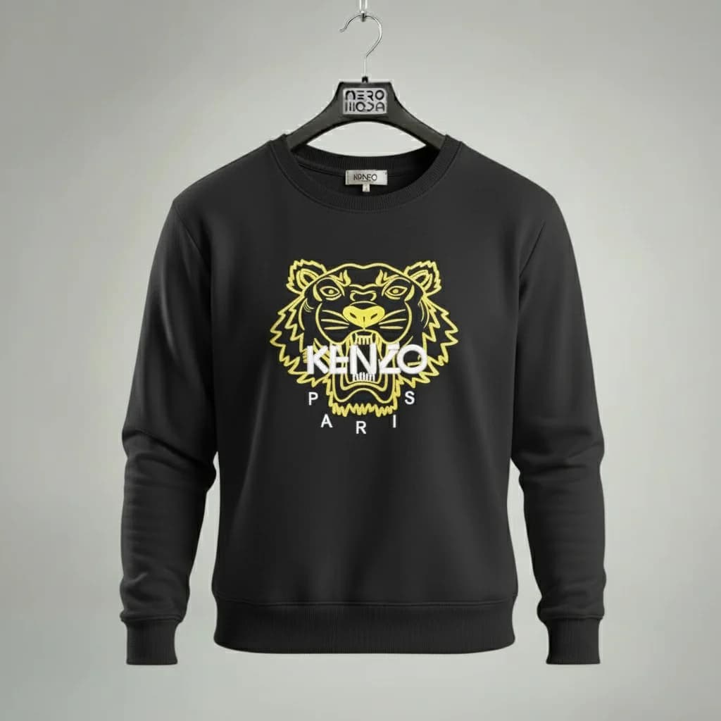 محصول Kenzo Tiger Sweatshirt مشکی – نمای جلو