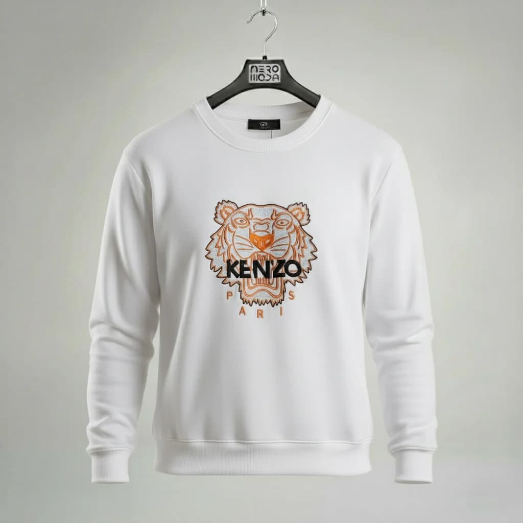 محصول Kenzo Tiger Sweatshirt سفید – نمای جلو