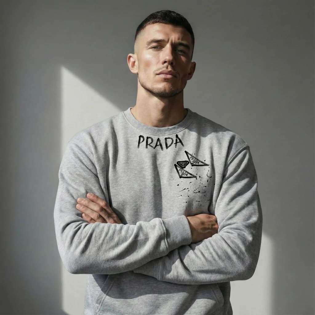 دورس پرادا مردانه مشکی دورس پنبه (Prada)