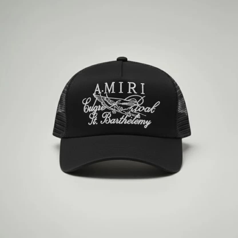محصول AMIRI Cap St Barth مشکی – نمای جلو