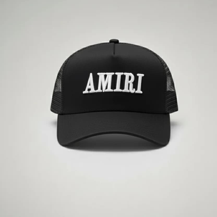 محصول Amiri Cap Classic Logo Black Pink – نمای جلو