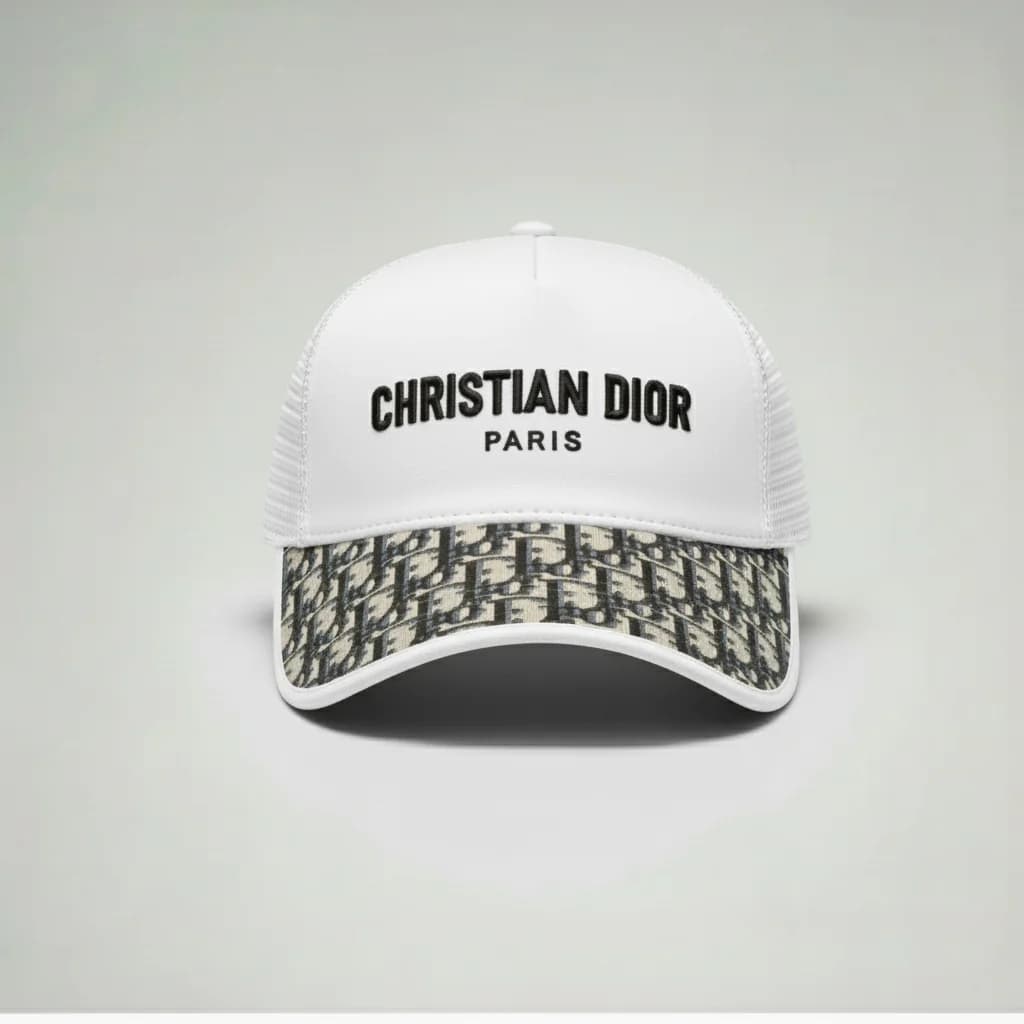 محصول Dior Cap Classic سفید – نمای جلو