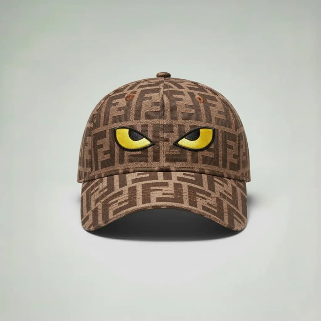 محصول Fendi Eyes Cap قهوهای – نمای جلو