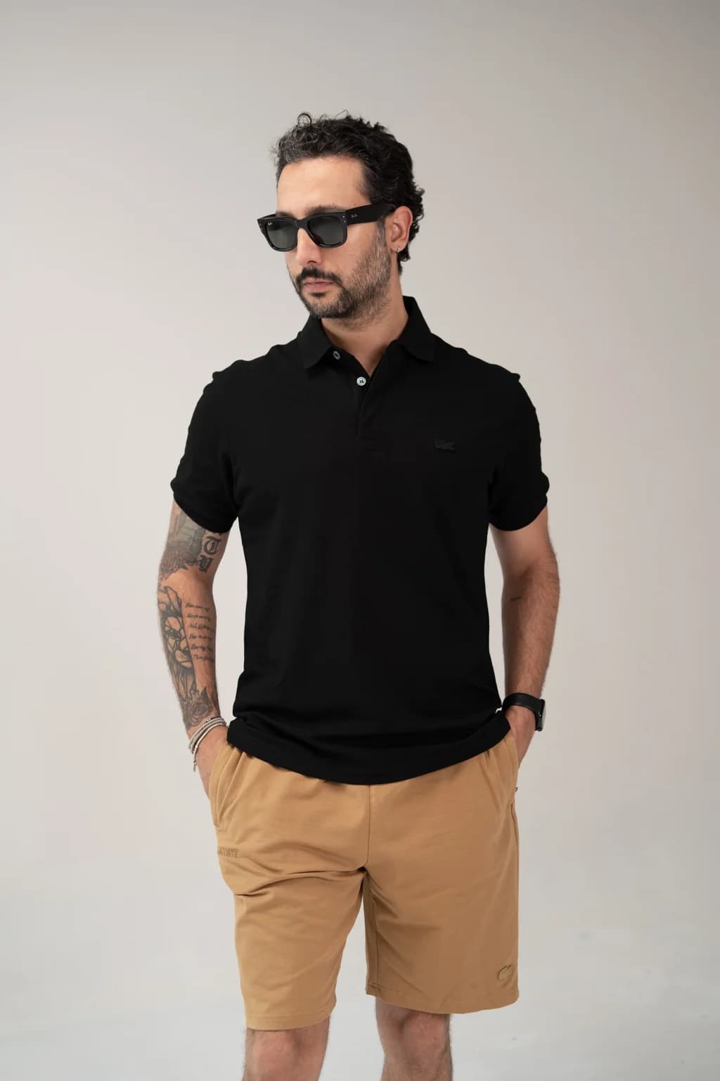 محصول Lacoste Polo 02 مشکی – نمای جلو