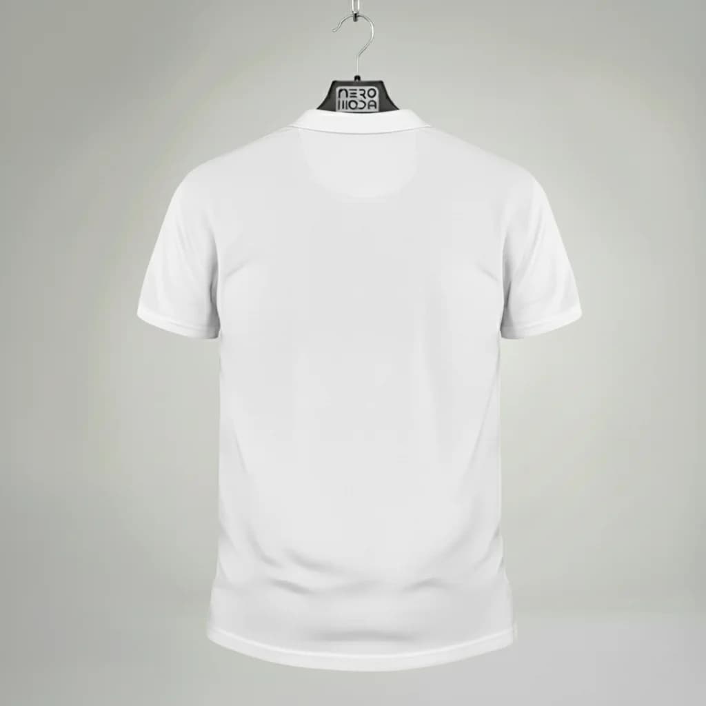 محصول Lacoste Polo 01 سفید – نمای پشت