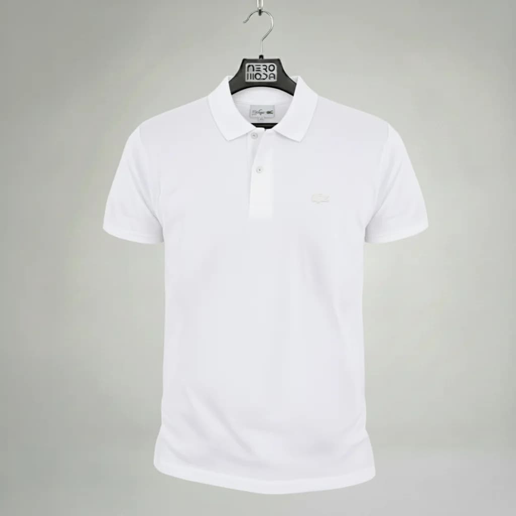 محصول Lacoste Polo 01 سفید – نمای جلو