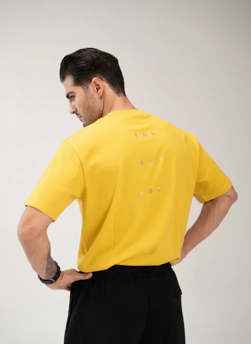 تیشرت Neromoda Yellow – نمای پشت