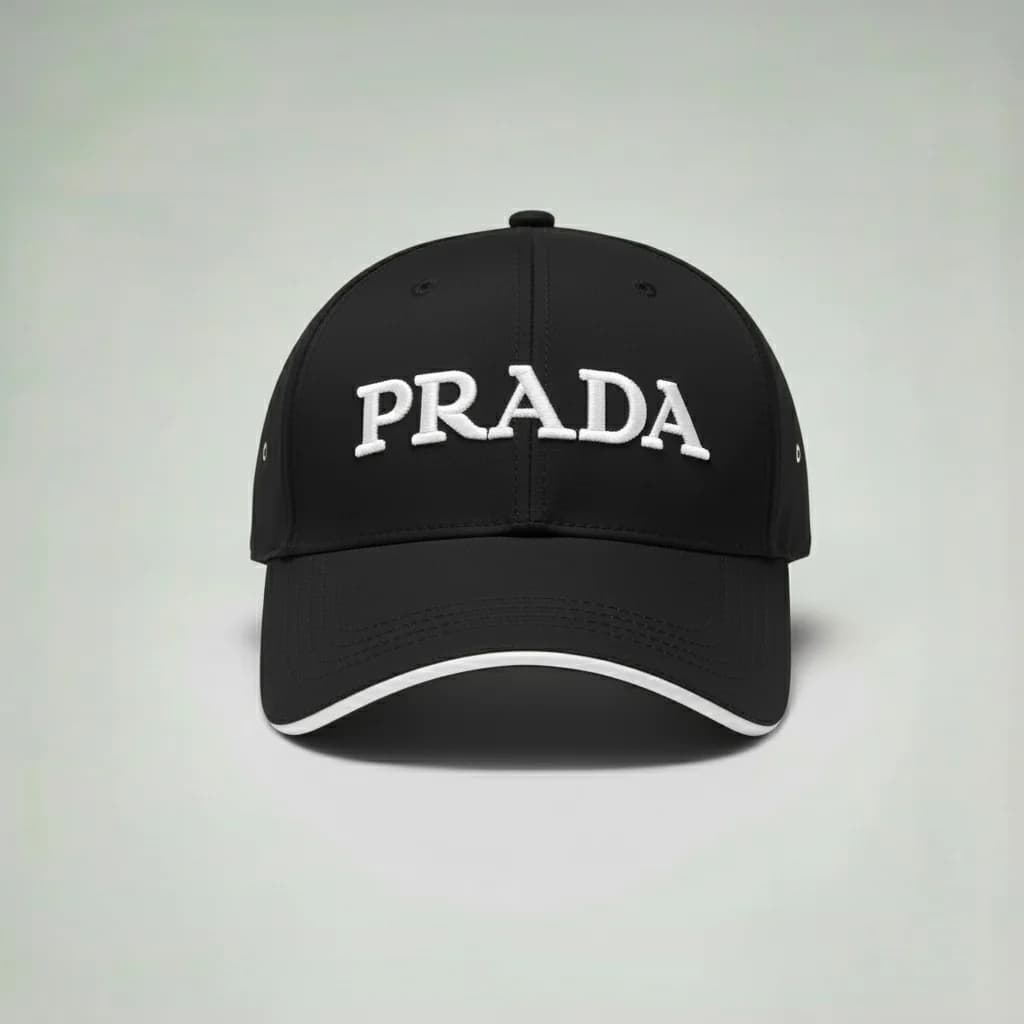 محصول Prada Cap مشکی – نمای جلو