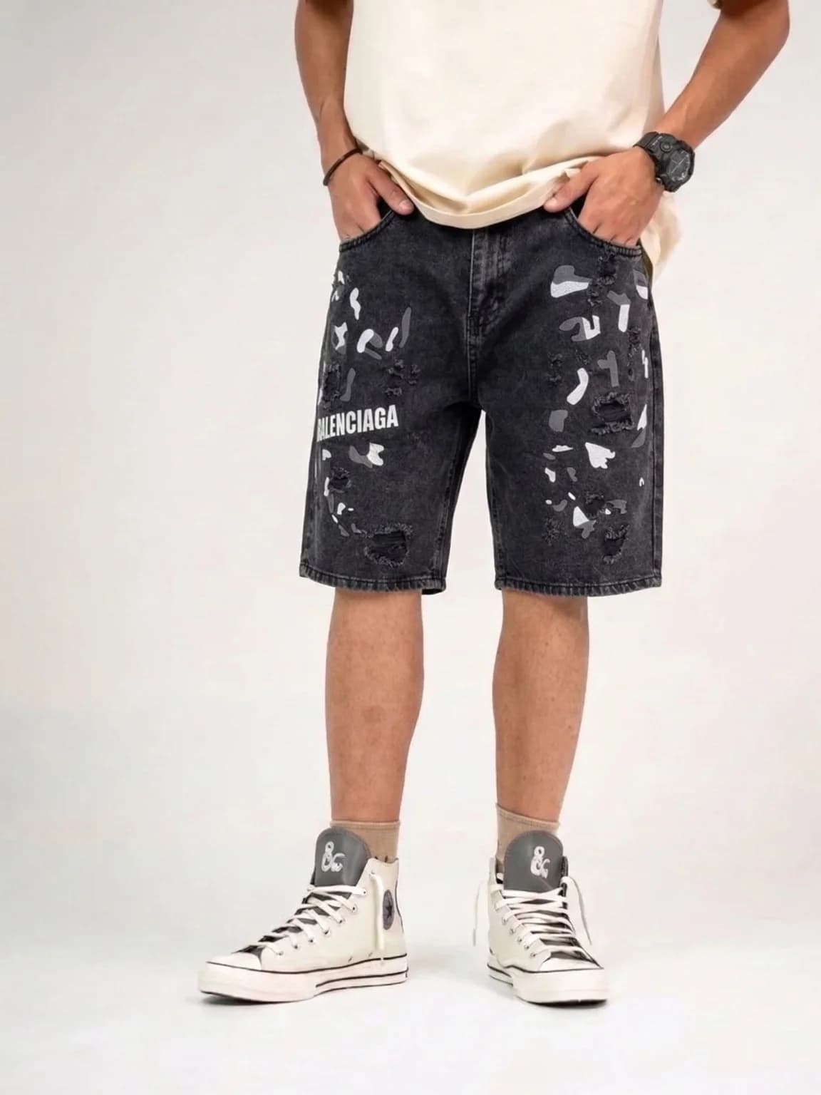 شلوارک جین Balenciaga