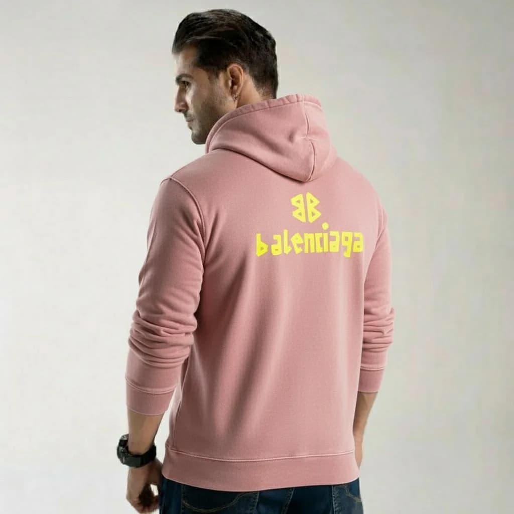 هودی بالنسیاگا اورسایز سفید (Balenciaga)