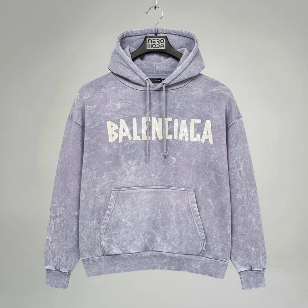 هودی بالنسیاگا اورسایز سفید (Balenciaga)