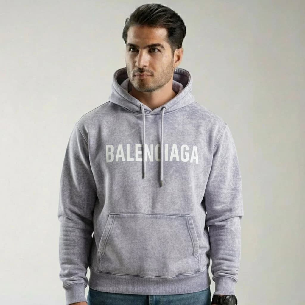 هودی بالنسیاگا اورسایز بژ (Balenciaga)