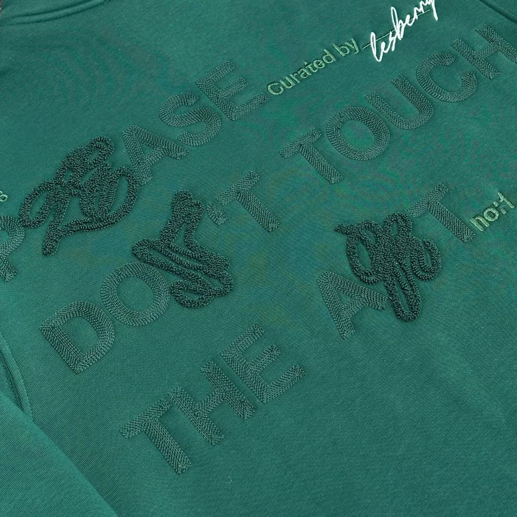 محصول Lesberry Half Zip Sweatshirt Back Detail سبز