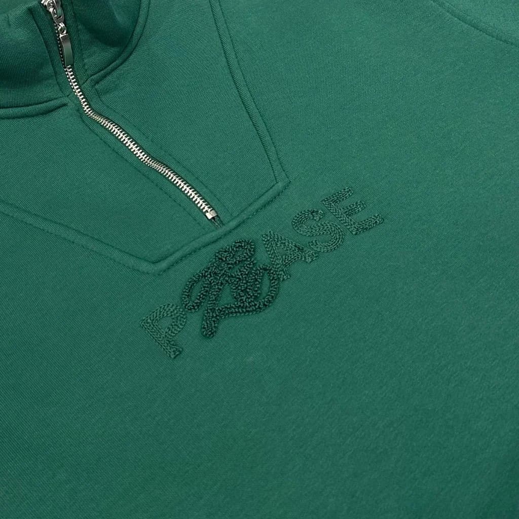 محصول Lesberry Half Zip Sweatshirt Front Detail سبز