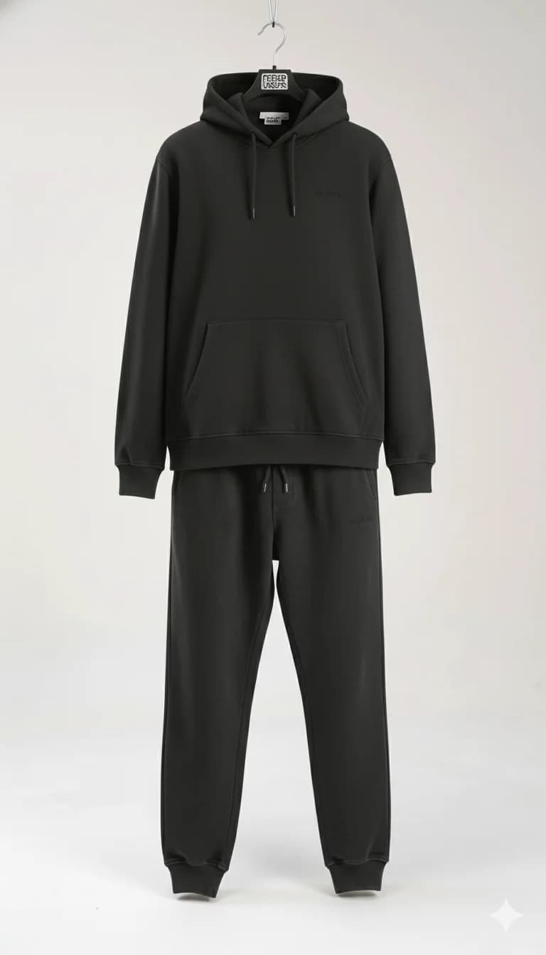 محصول Neromoda Hoodie Sweat Set مشکی – نمای جلو