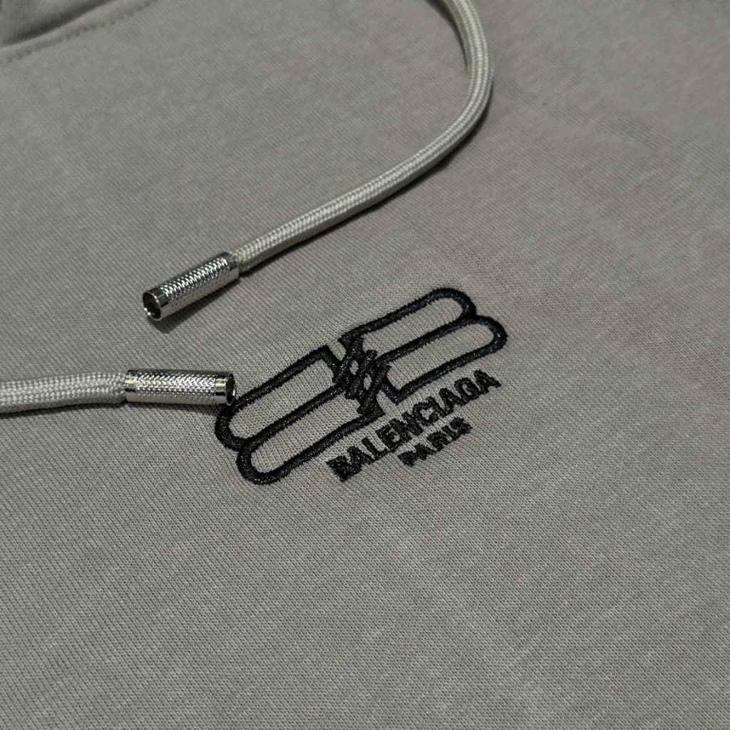 هودی بالنسیاگا اورسایز مشکی دورس پنبه (Balenciaga)
