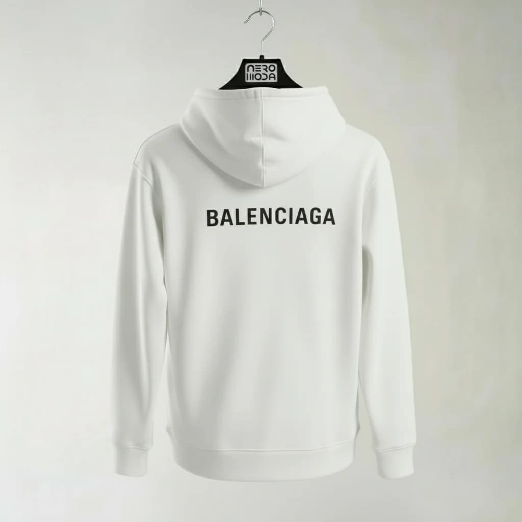 هودی بالنسیاگا اورسایز مشکی دورس پنبه (Balenciaga)