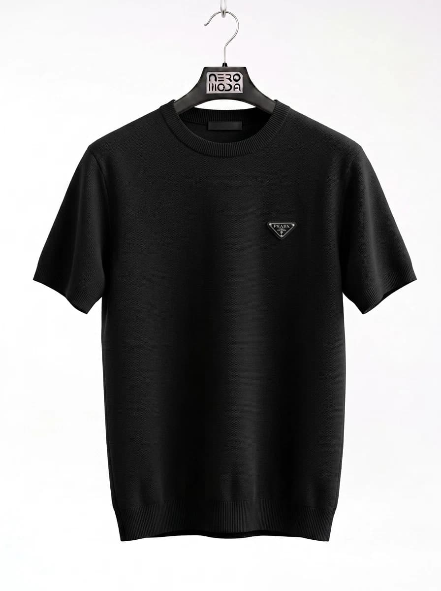 تی شرت بافت یقه گرد PRADA 16046
